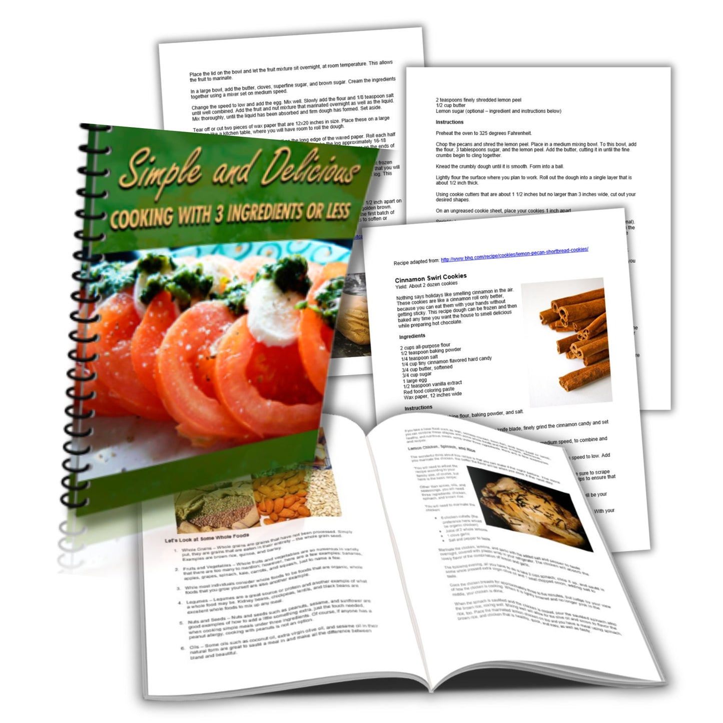 Simple and Delicious Cooking with 3 Ingredients or Less - PLR Report