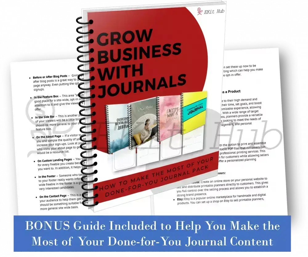 A Journal Maker’s Marketing & Selling Workbook - Customizable With Plr Rights Reports