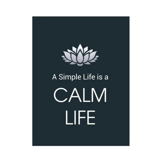 A Simple Life Is A Calm Plr Poster Graphic - For Print-On-Demand Wall Art And More Printable