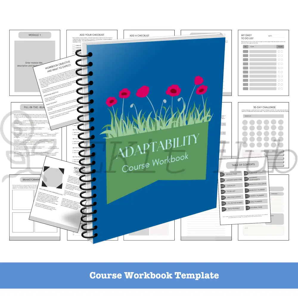 Adaptability Niche Course Template Pack + Create A Quick Guide Canva Templates