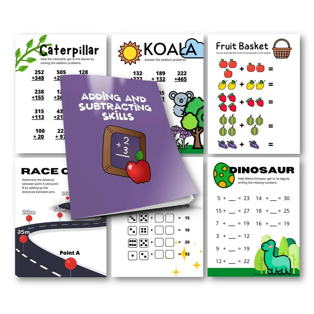 ’Addition And Subtraction’ Kid’s Workbook - Plr Printable Journals