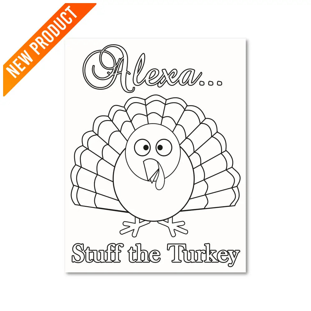 ’Alexa... Stuff The Turkey’ Plr Coloring Page Pages