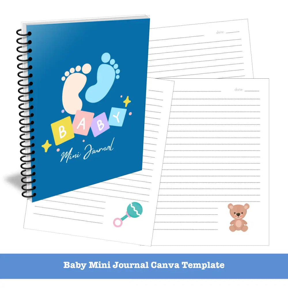 Baby Journal Template - Canva Mini Plr Templates