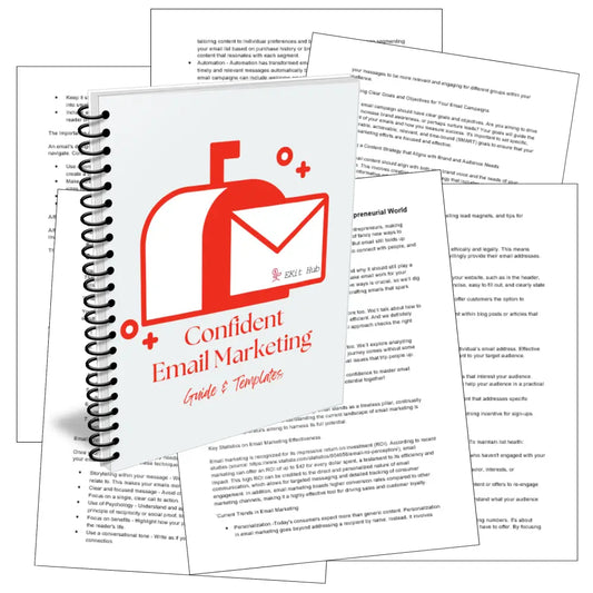 Become A Confident Email Marketer Templates + Guide Business