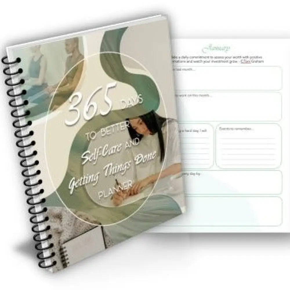Better Self-Care And Getting Things Done 365-Day Printable Planner Plr Planners