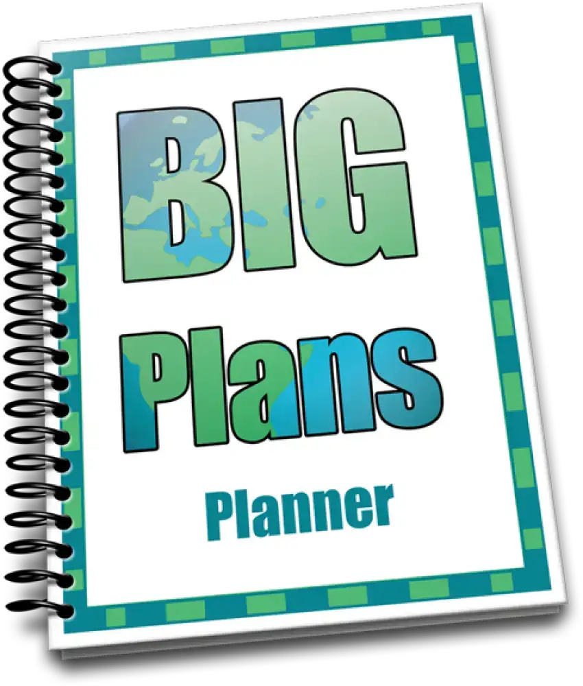 ’Big Plans’ Goal Setting Plr Planner Printable Planners