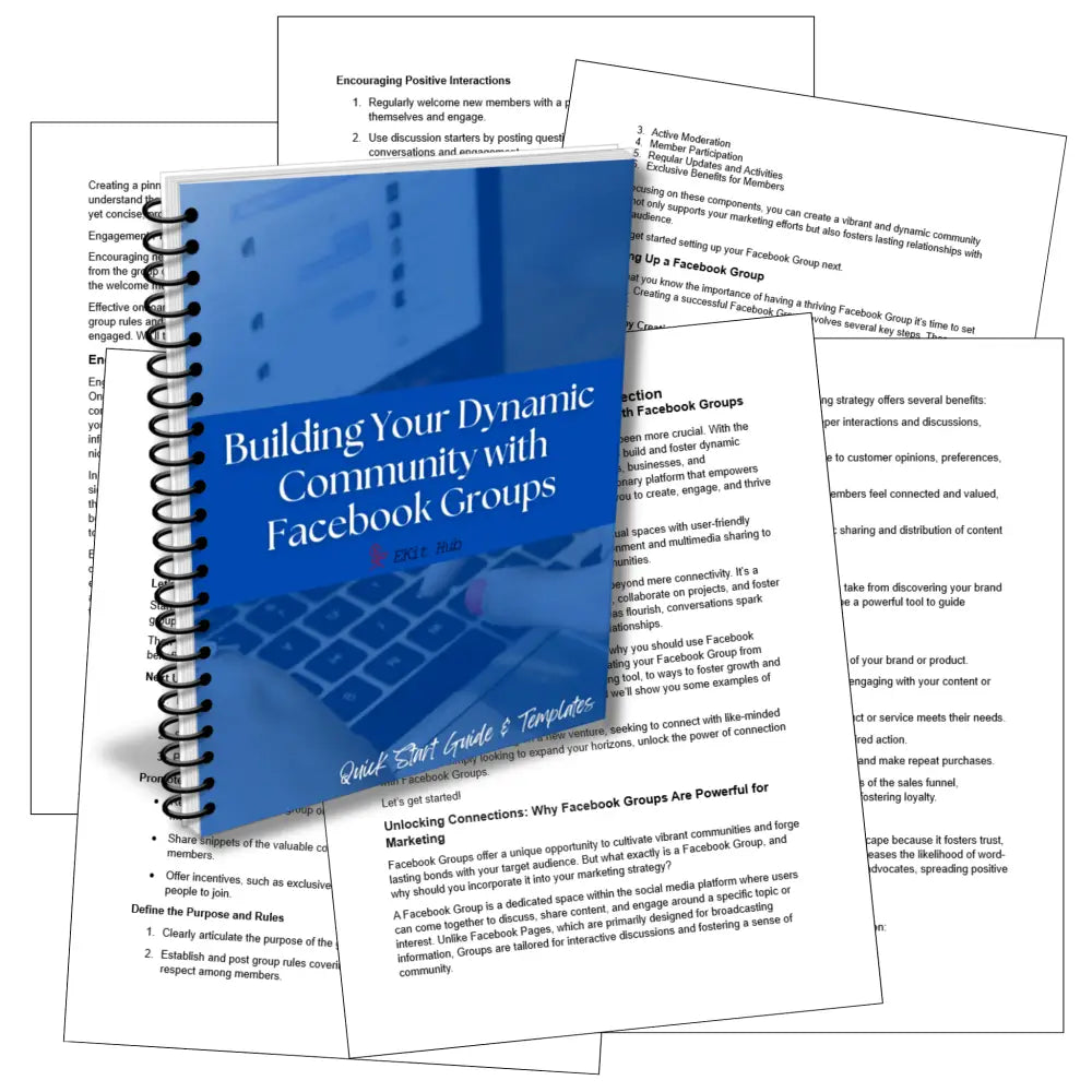 Building Your Dynamic Community With Facebook Groups Guide + Templates Business