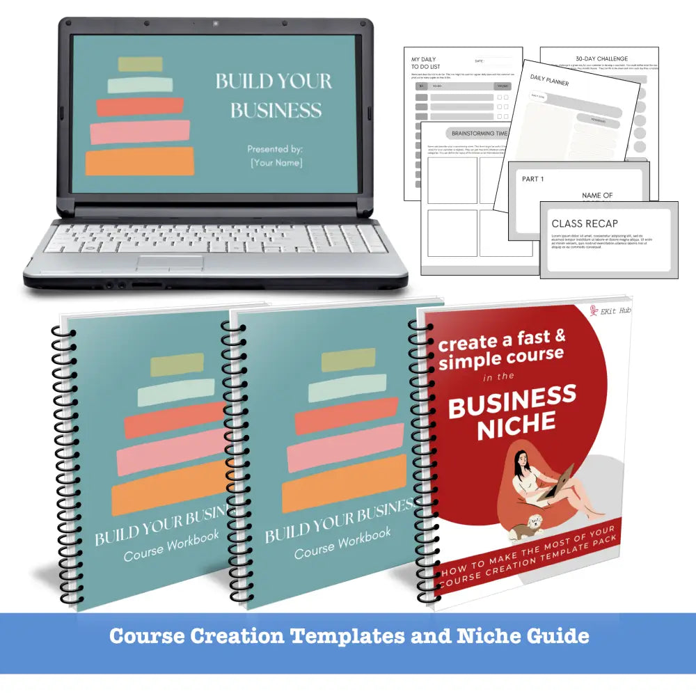 Business Niche Course Template Pack + Create A Quick Guide Canva Templates