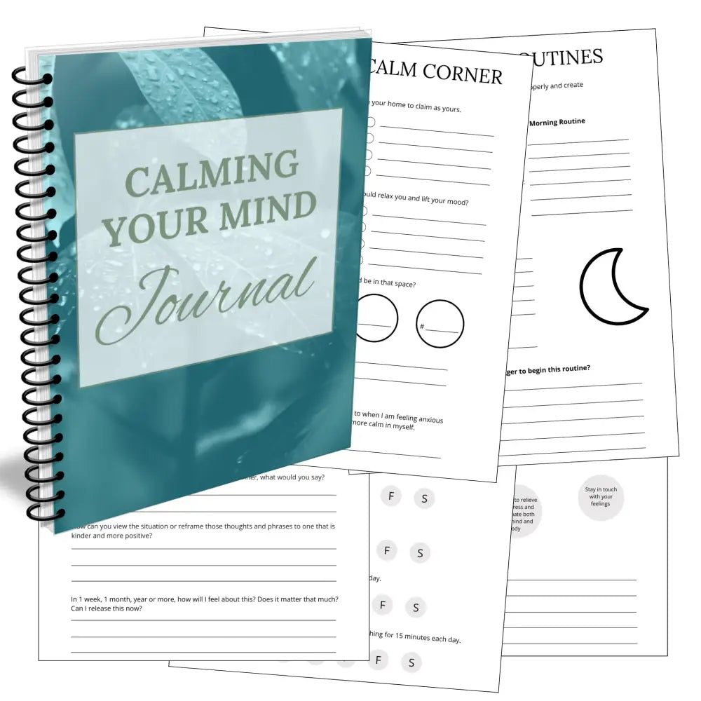 Calming Your Mind Printable Canva PLR Journal