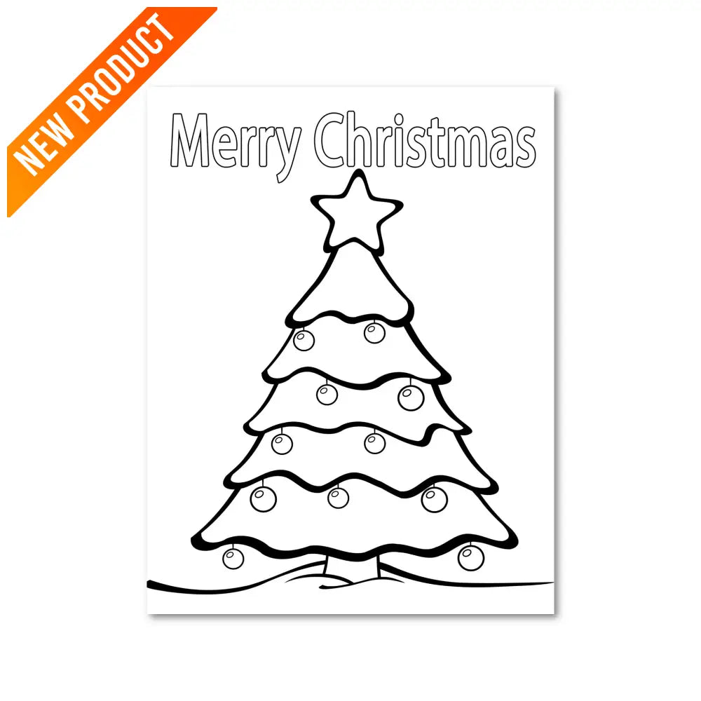 ’Christmas Tree’ Plr Coloring Page Pages