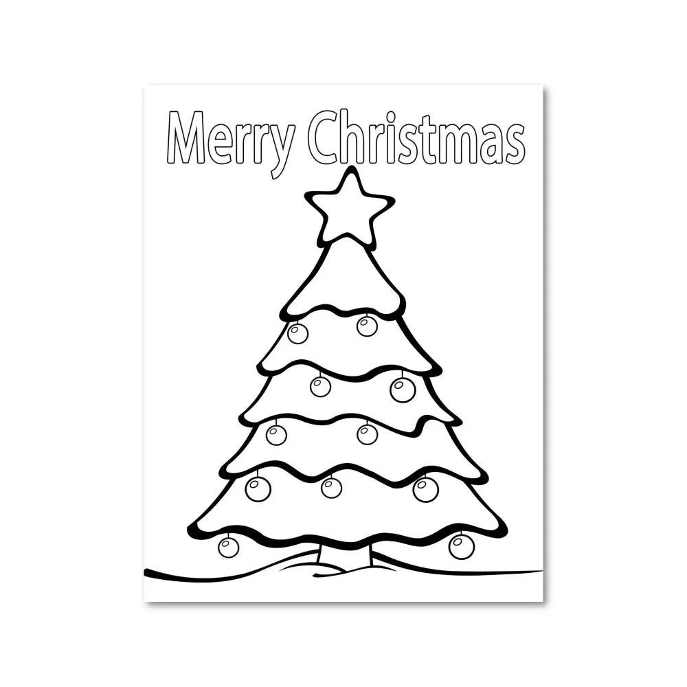 ’Christmas Tree’ Plr Coloring Page Pages