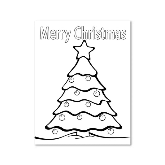 ’Christmas Tree’ Plr Coloring Page Pages