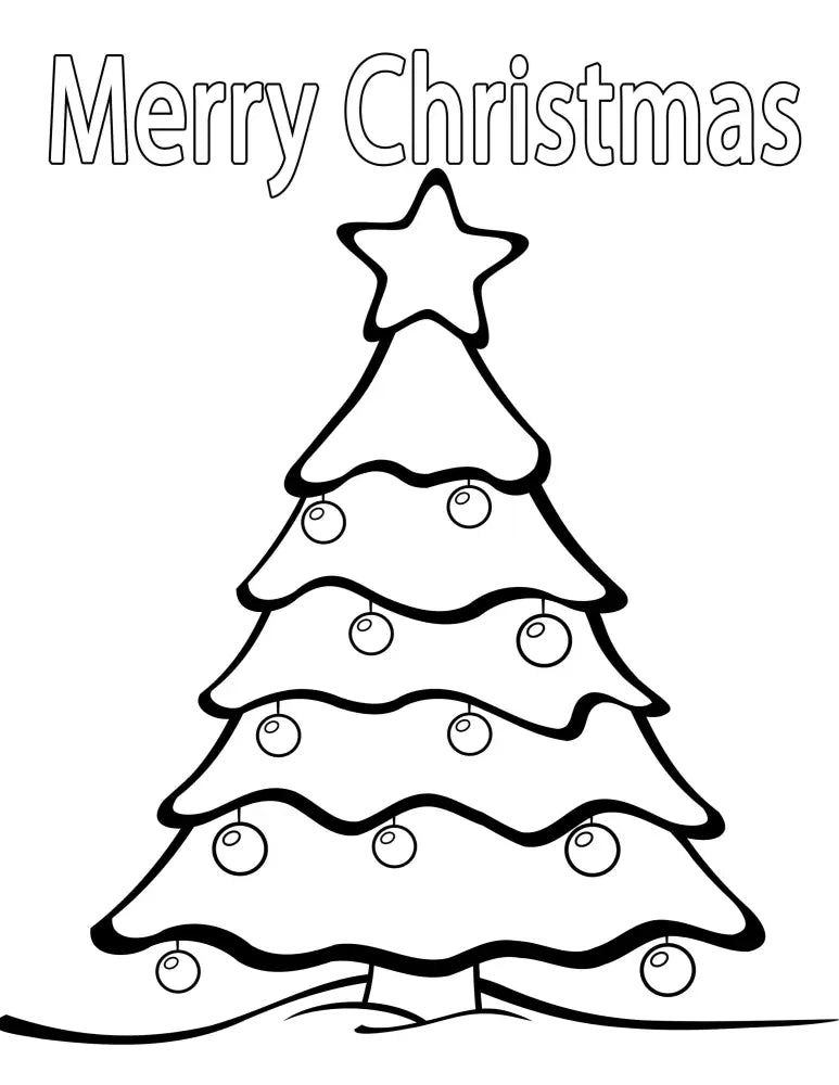 ’Christmas Tree’ Plr Coloring Page Pages