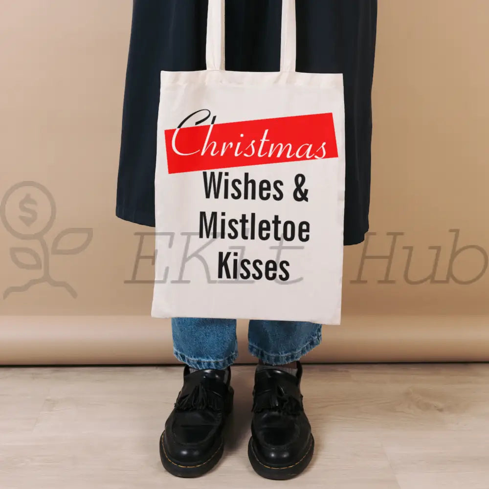 Cristmas Wishes Mistletoe Kisses Plr Poster Graphic Printable Graphics
