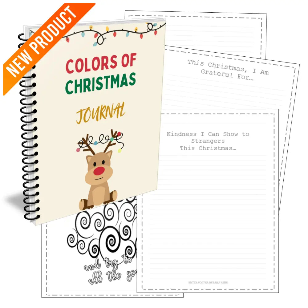 Colors Of Christmas - Printable Plr Journal Canva Templates