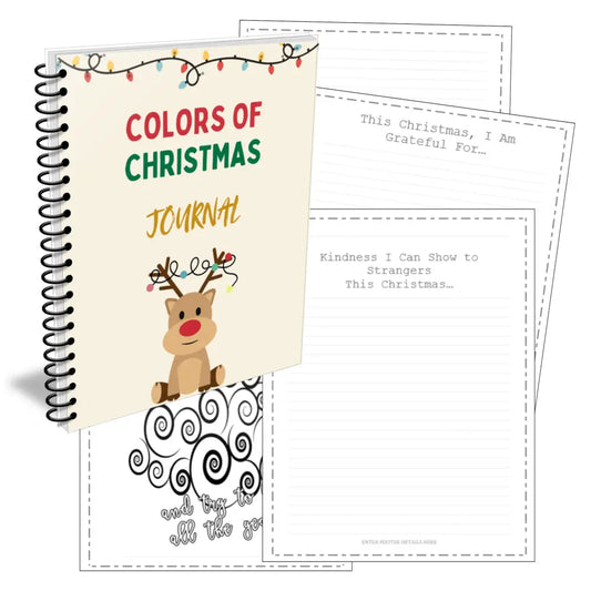 Colors Of Christmas - Printable Plr Journal Canva Templates