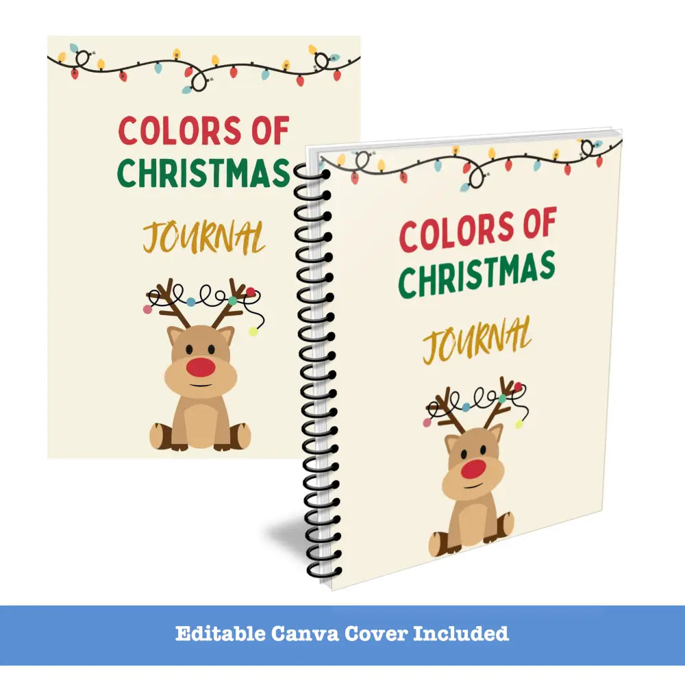 Colors Of Christmas - Printable Plr Journal Canva Templates