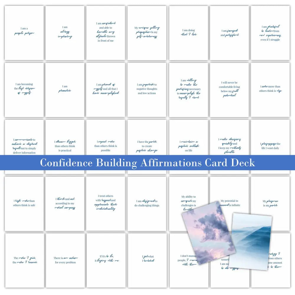 36-Confidence Building Quote - Plr Card Deck
