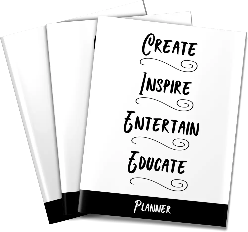 create inspire entertain educate PLR planner