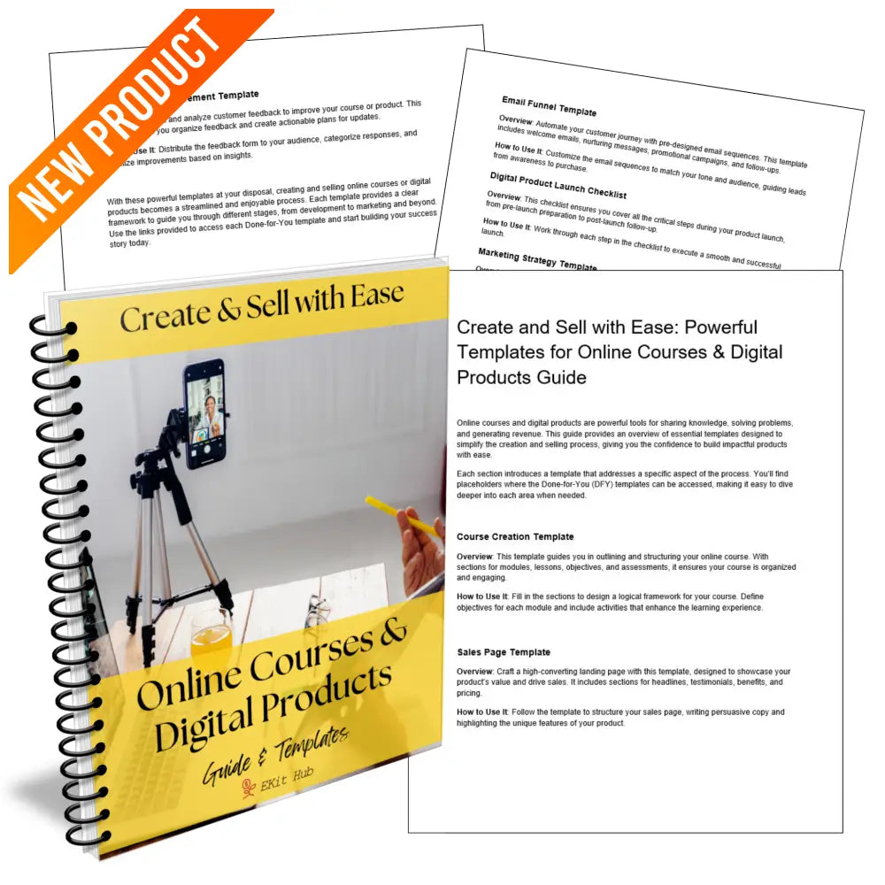 Create & Sell with Ease for Online Courses & Digital Products Guide