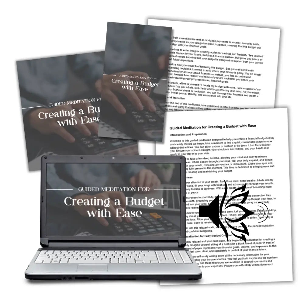 Creating A Budget With Ease Done-For-You Meditation Plr Business Templates