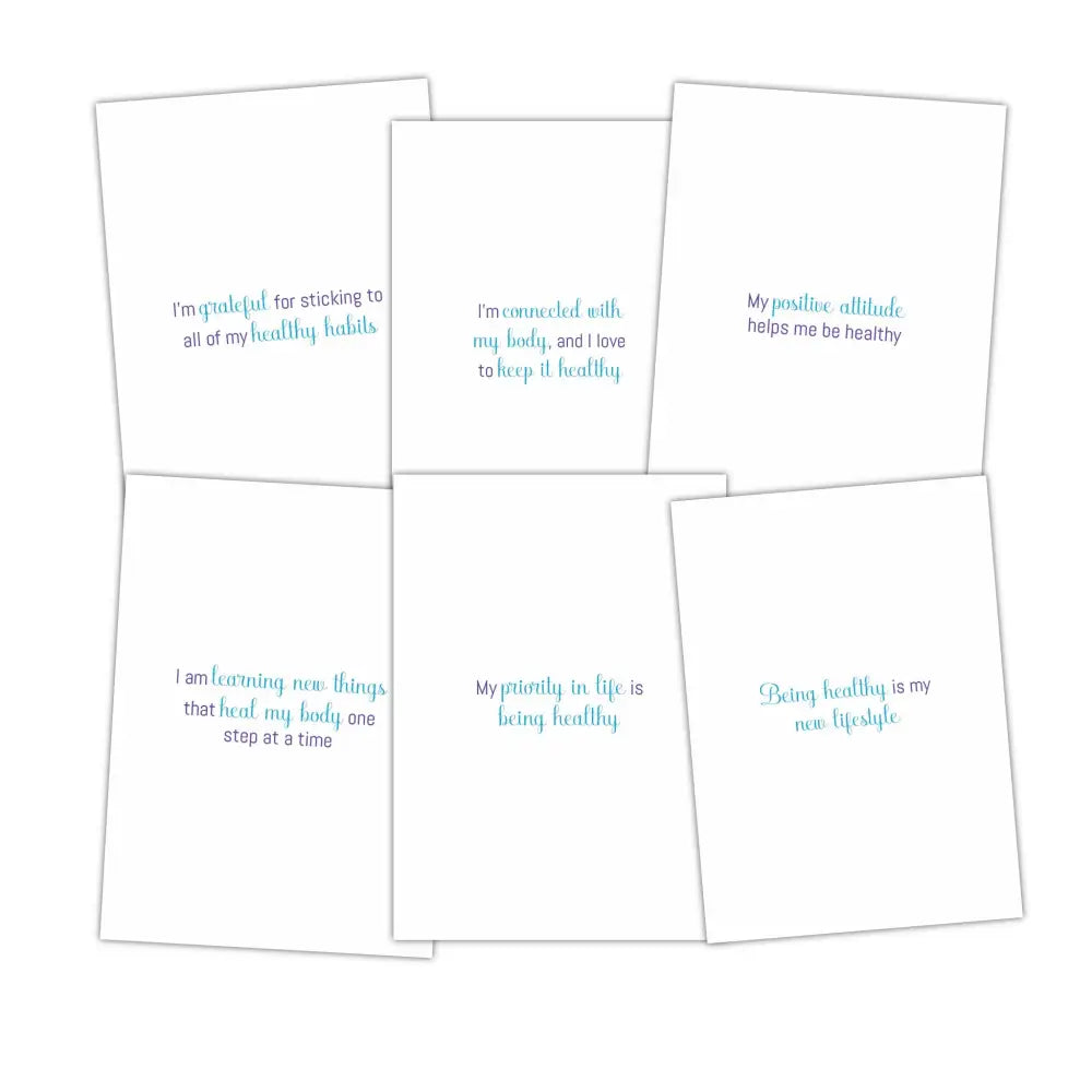 Creating Healthy Habits - Plr Affirmation Card Deck Business Templates