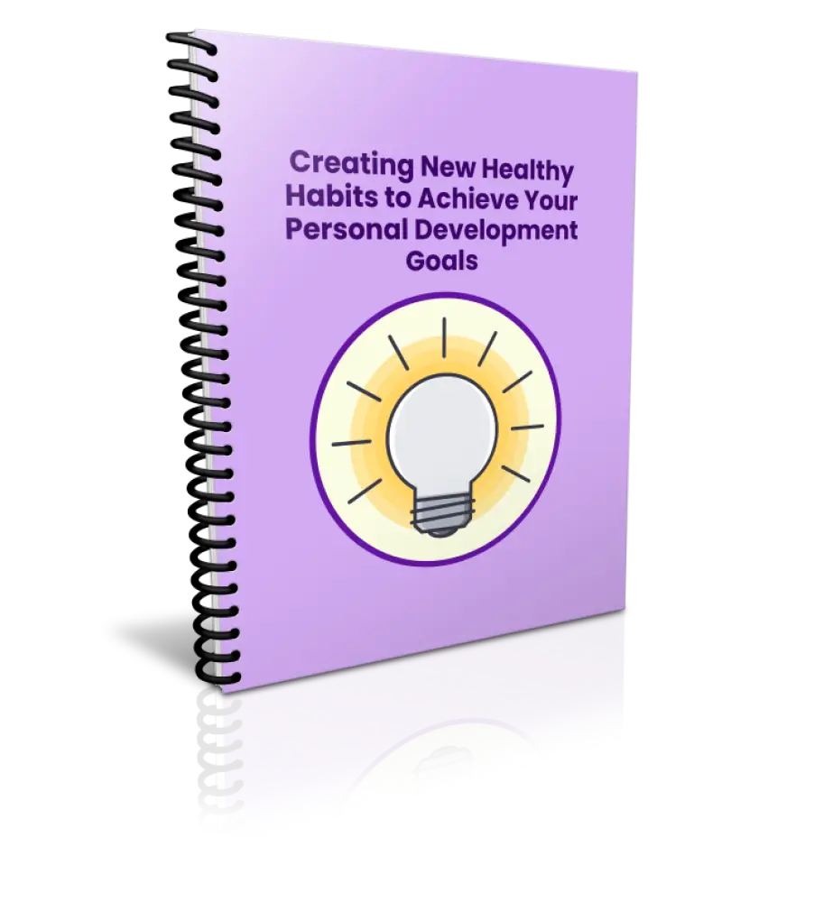 creating new healthy habits to achieve your personal development goals plr