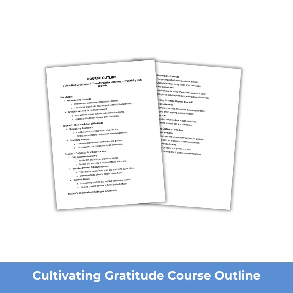 Cultivating Gratitude - A Better Me PLR Course PLR Reports