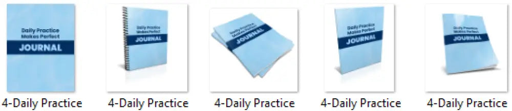 practice makes perfect done for you journal