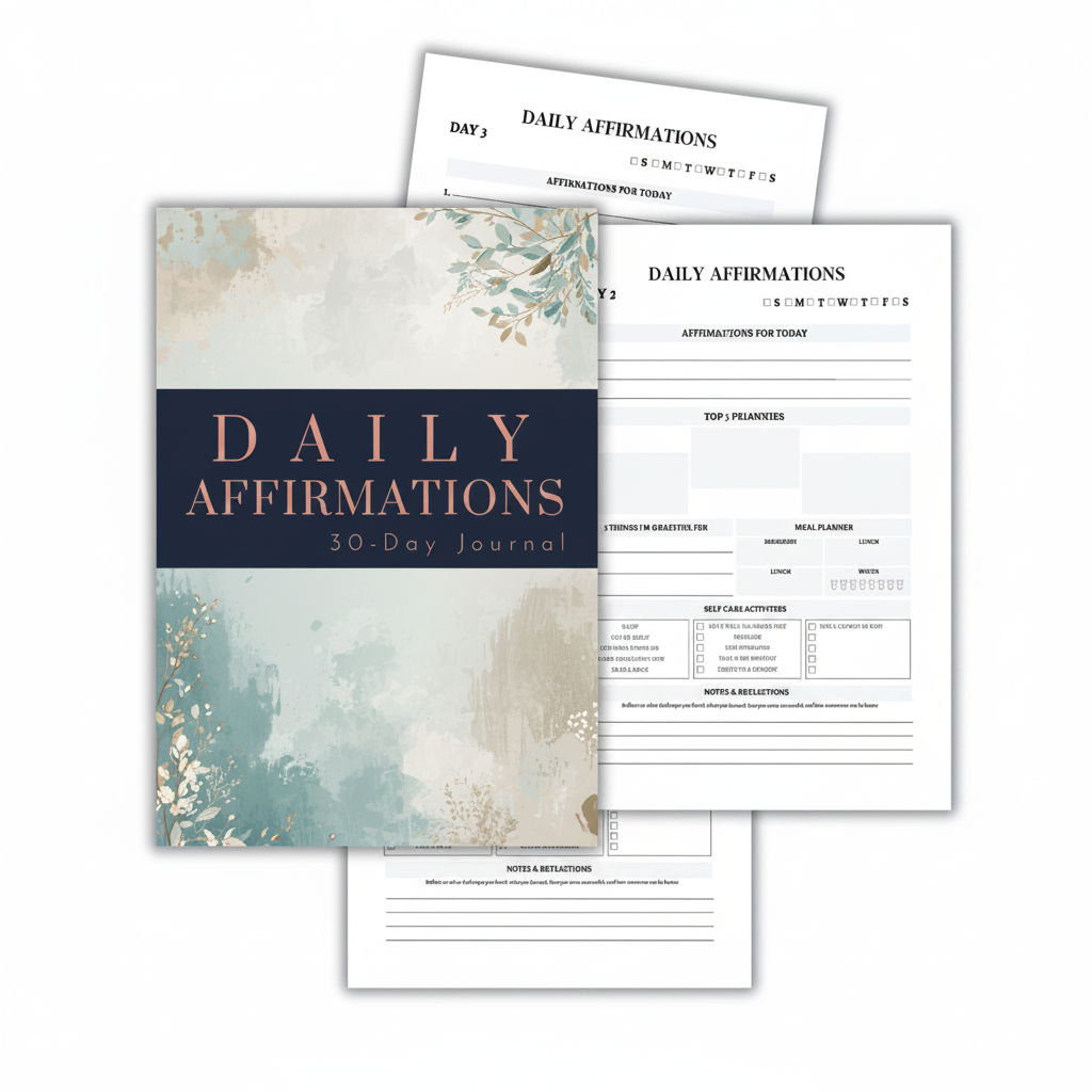 30 Day Affirmation PLR Journal