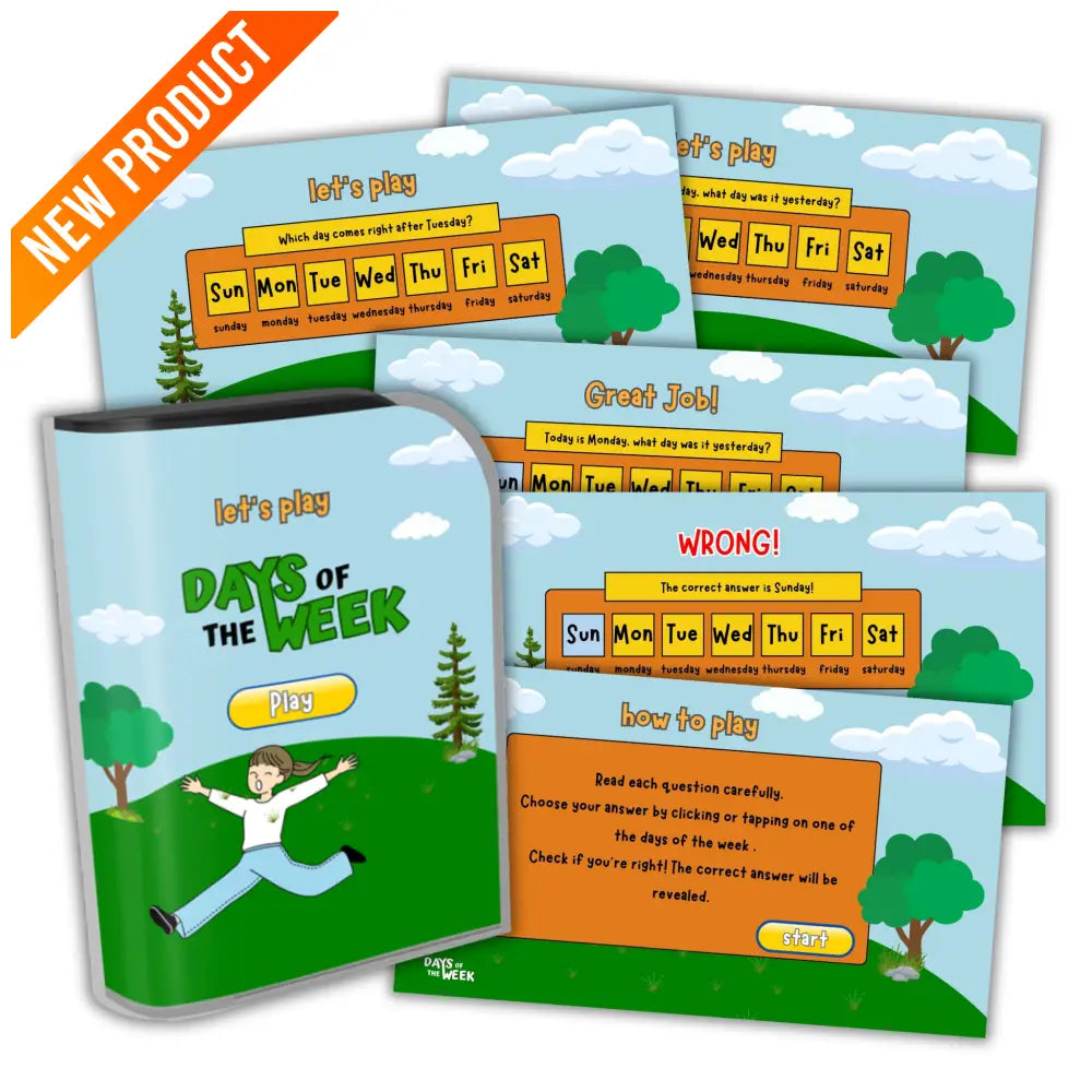 Days Of The Week Kid’s Game- Plr Rights Printable Journals