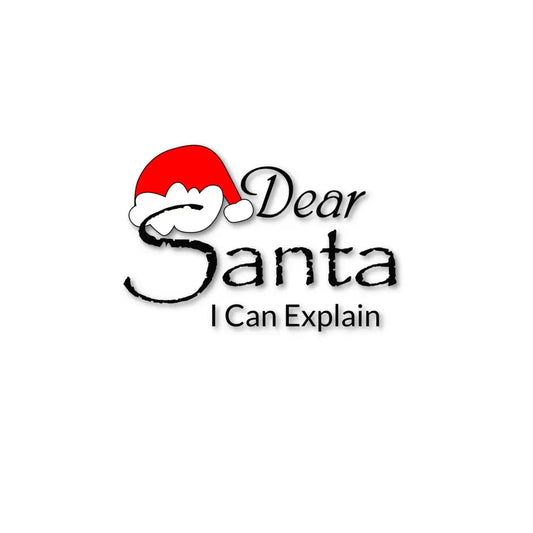 ’Dear Santa I Can Explain’ Holiday Plr Poster Graphic Printable Graphics