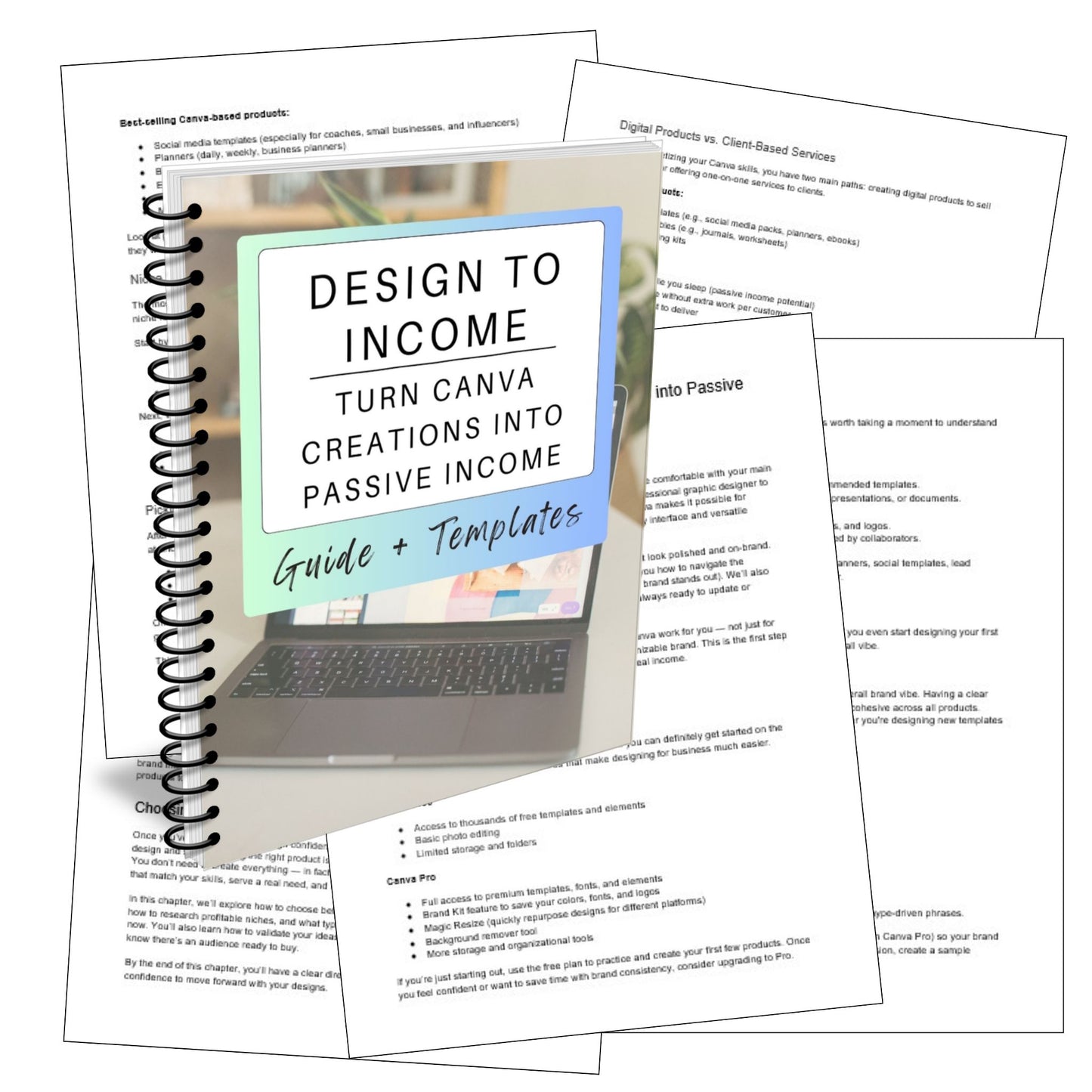 Design to Dollars: Turn Canva Creations into Passive Income Guide + Templates