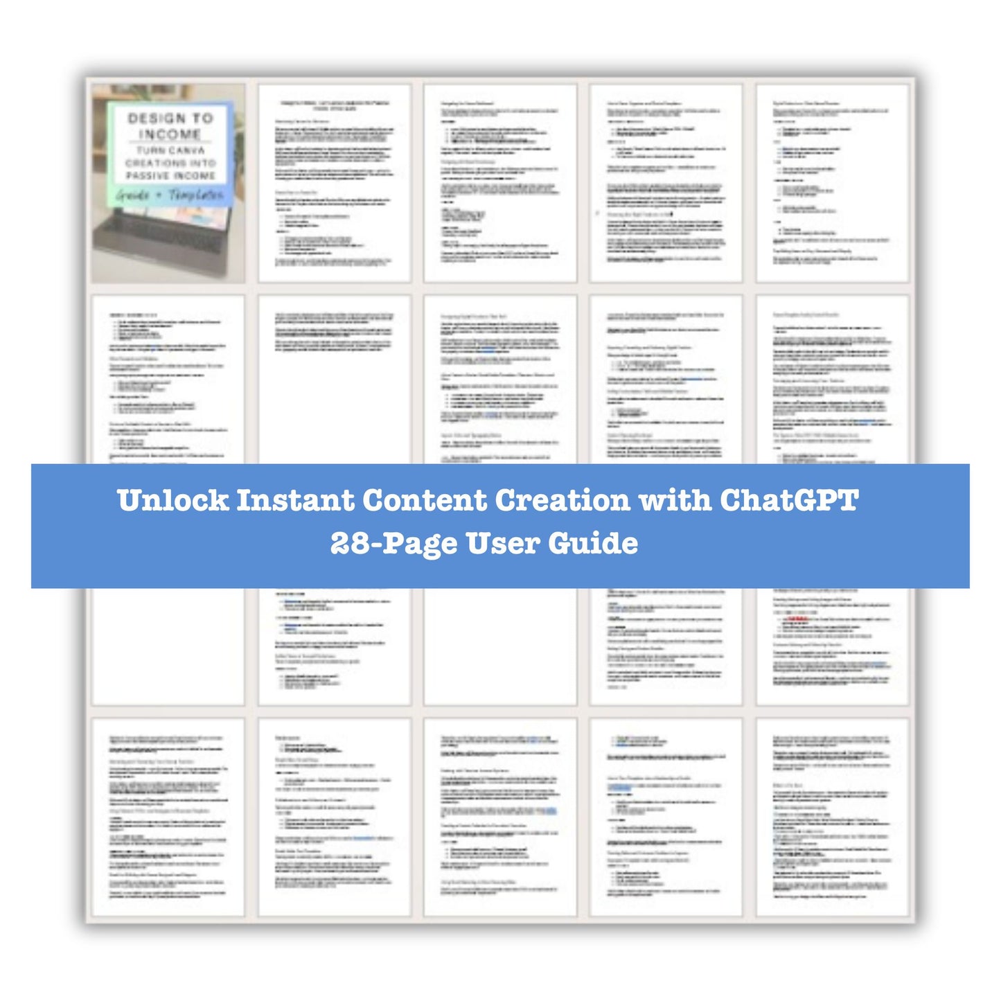 Design to Dollars: Turn Canva Creations into Passive Income Guide + Templates