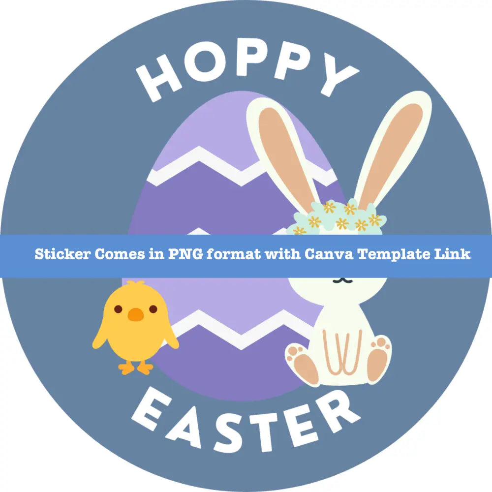 Easter Sticker Canva Template