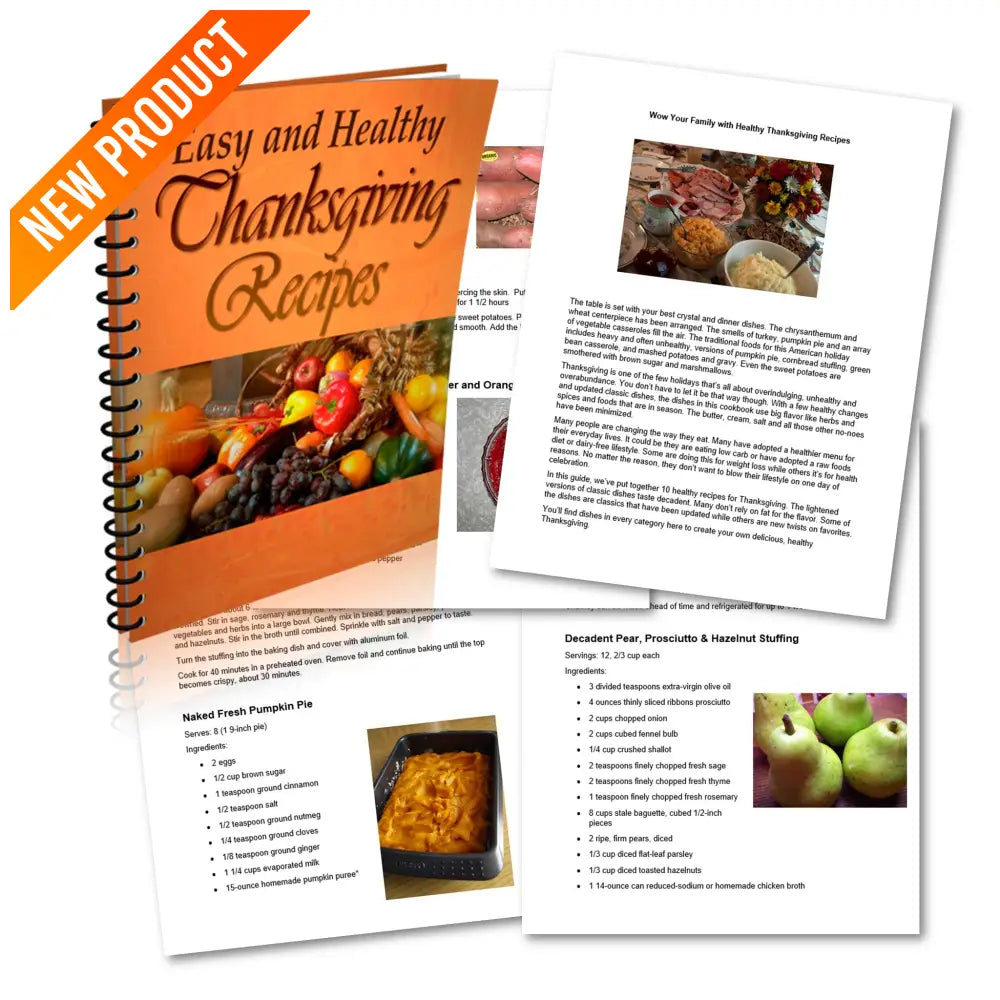 Easy & Healthy Thanksgiving Recipes - Plr Recipe Book Reports