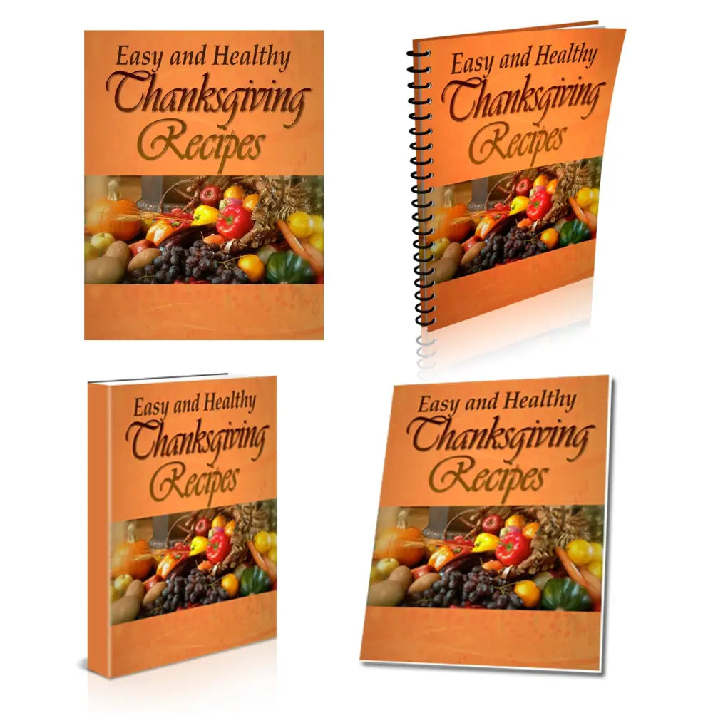 Easy & Healthy Thanksgiving Recipes - Plr Recipe Book Reports