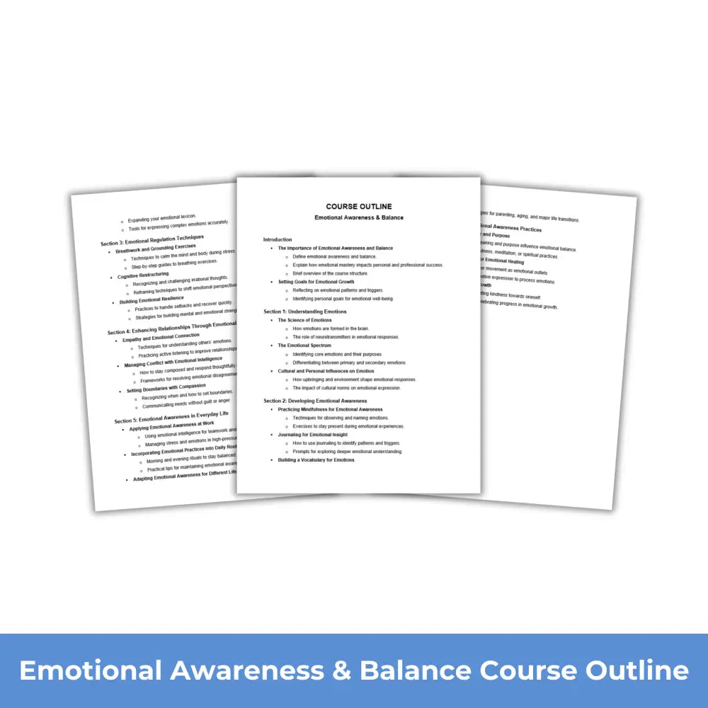 Emotional Awareness & Balance - A Better Me PLR Course PLR Reports