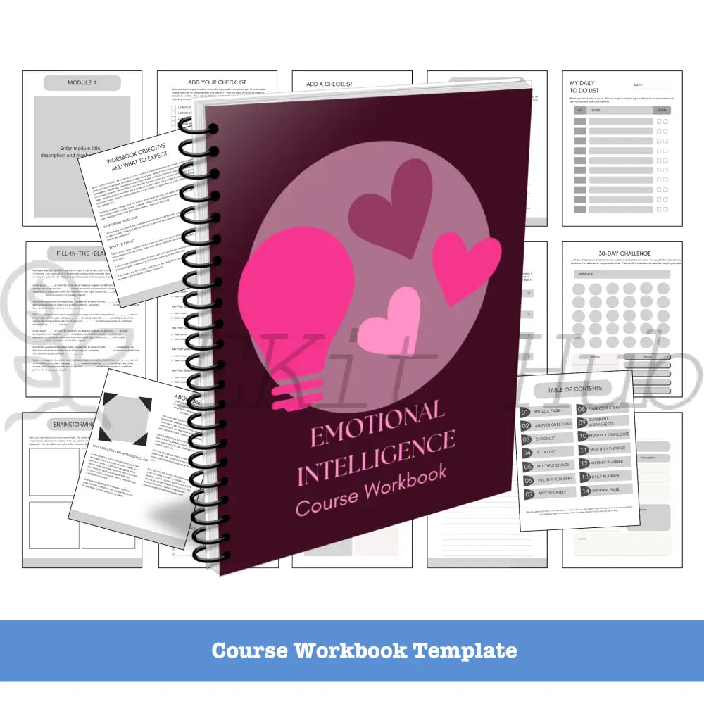 Emotional Intelligence Course Niche Template Pack + Create A Quick Guide Canva Templates