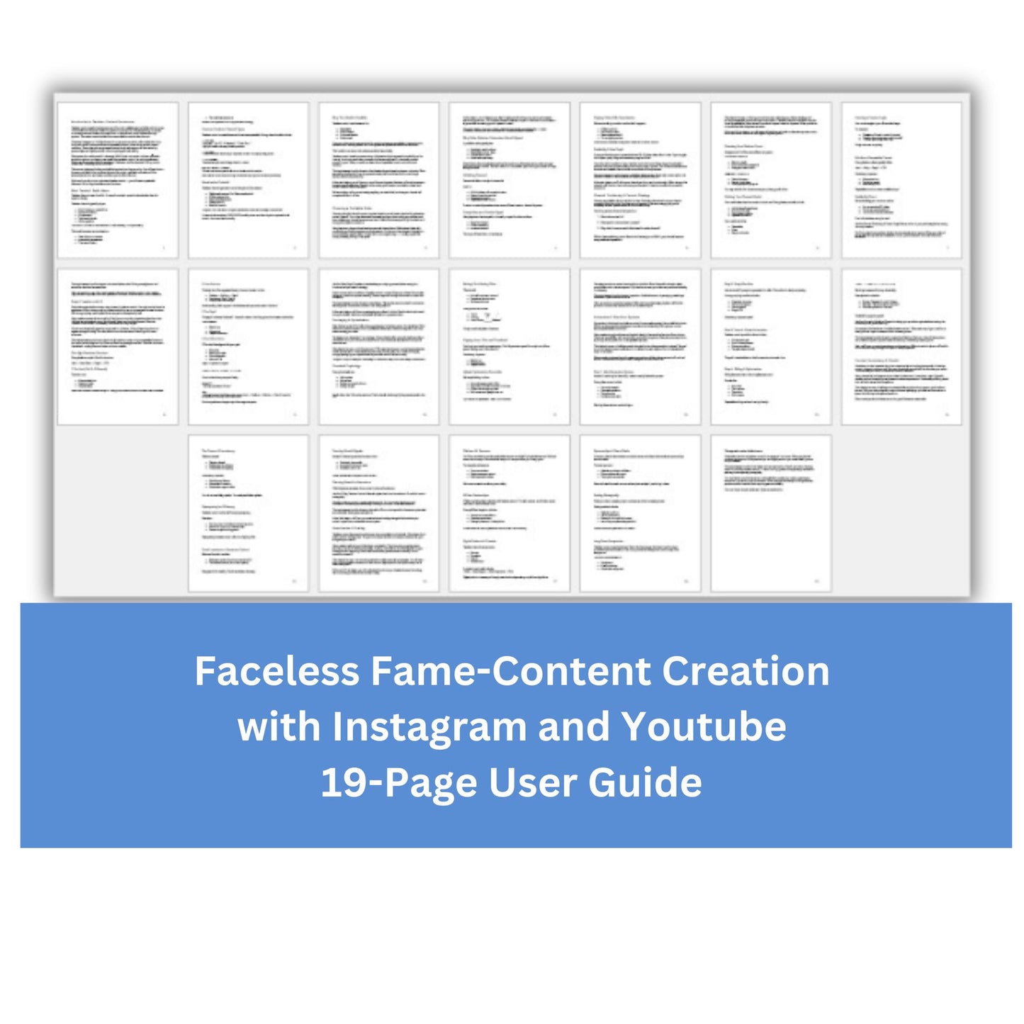Faceless Fame Instagram YouTube Automation Toolkit Guide + Templates