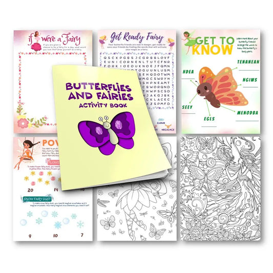 ’Fairies & Butterflies’ Kid’s Workbook - Plr Printable Journals