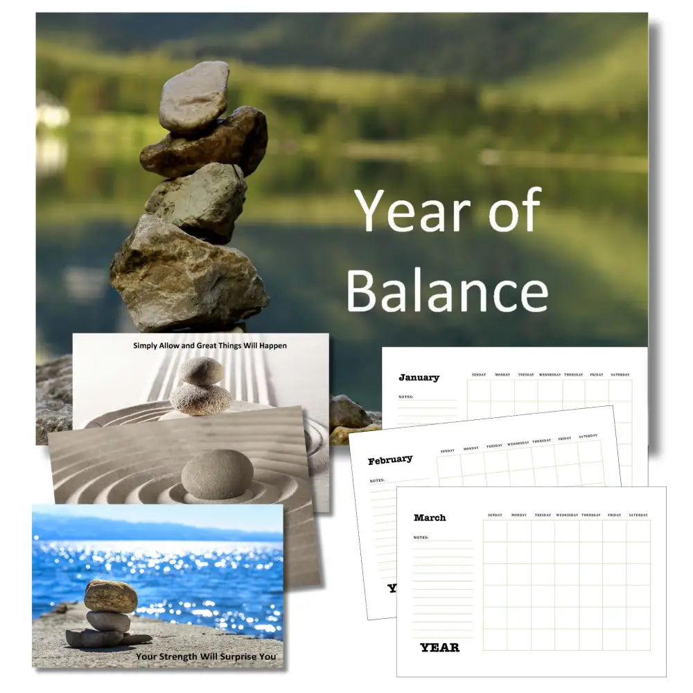 Finding Balance PLR Calendar