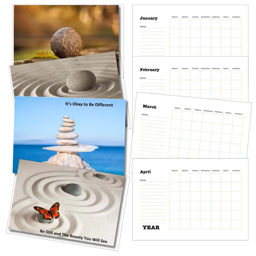 Finding Balance In Your Life Printable Calendar Plr Calendars
