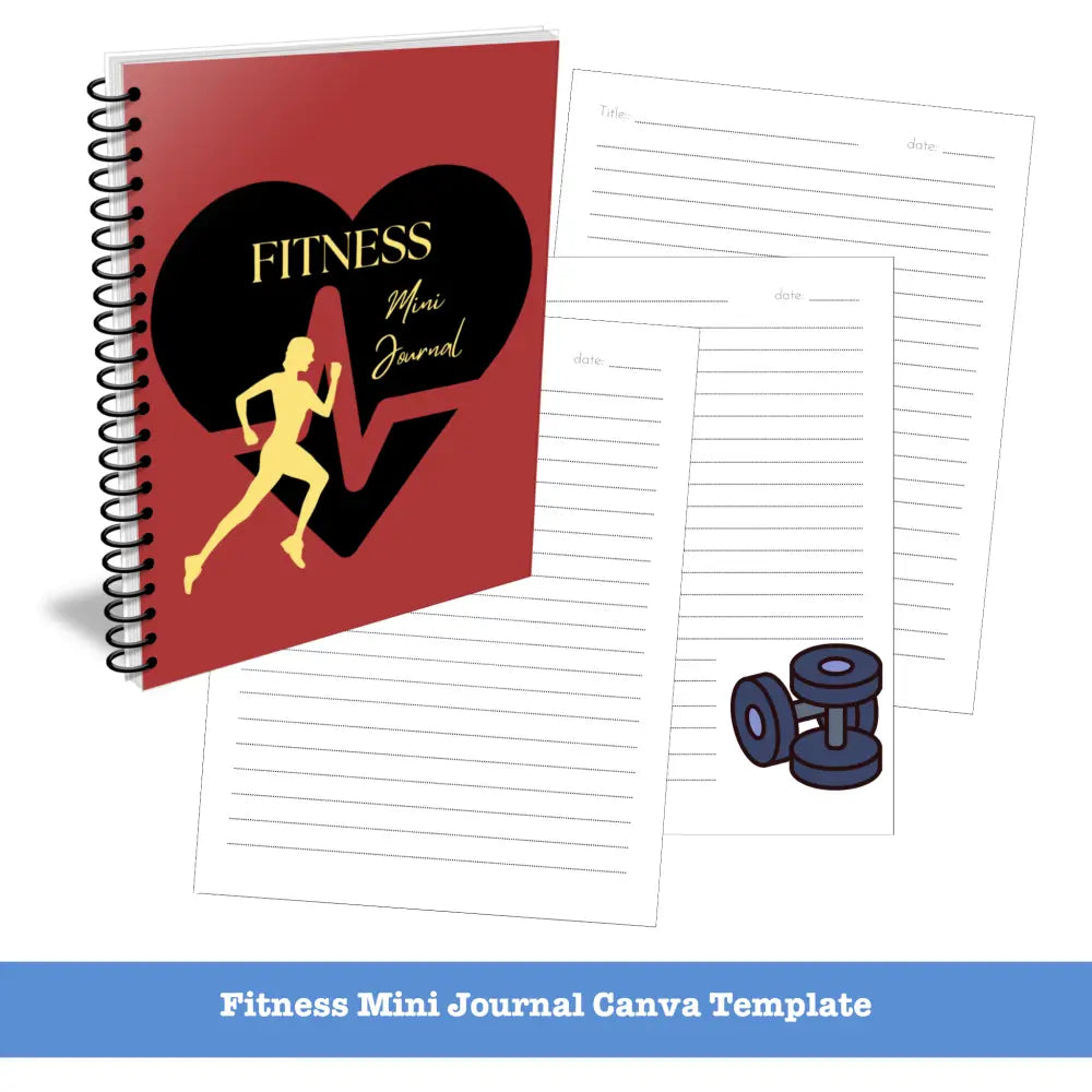 Fitness Journal Template - Canva Mini Plr Templates