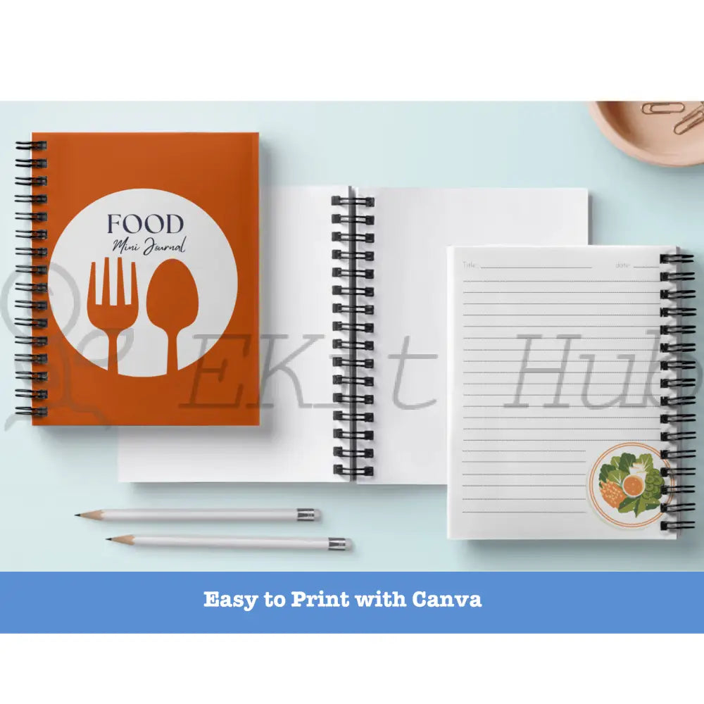 Food Canva Journal Template - Mini Plr Templates