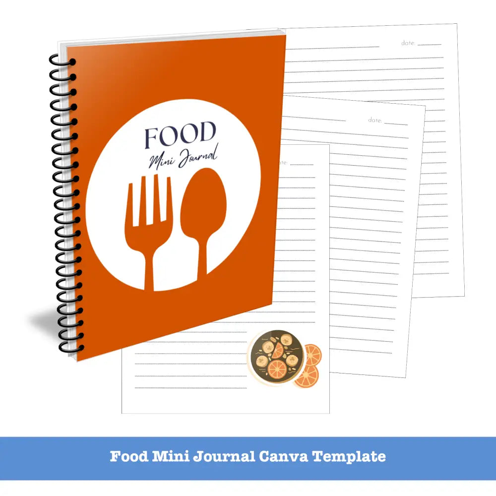 Food Canva Journal Template - Mini Plr Templates