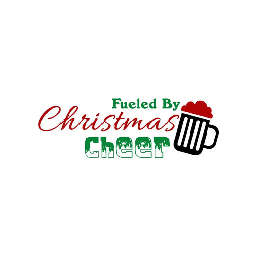 ’Fueled By Christmas Cheer’ Funny Holiday Plr Poster Graphic Printable Graphics