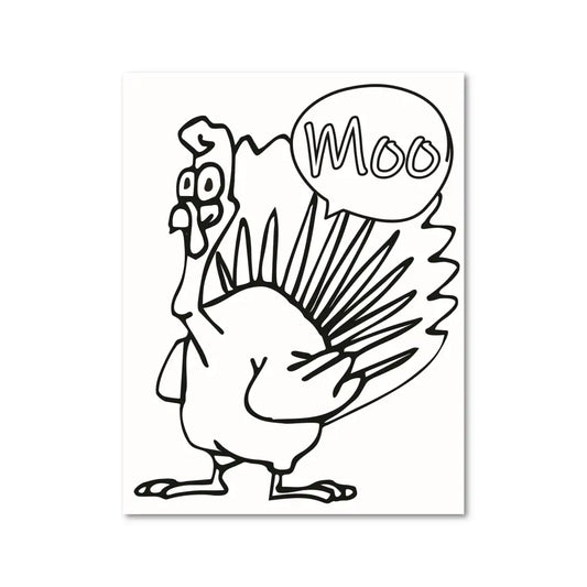 ’Funny Turkey’ Plr Coloring Page Pages