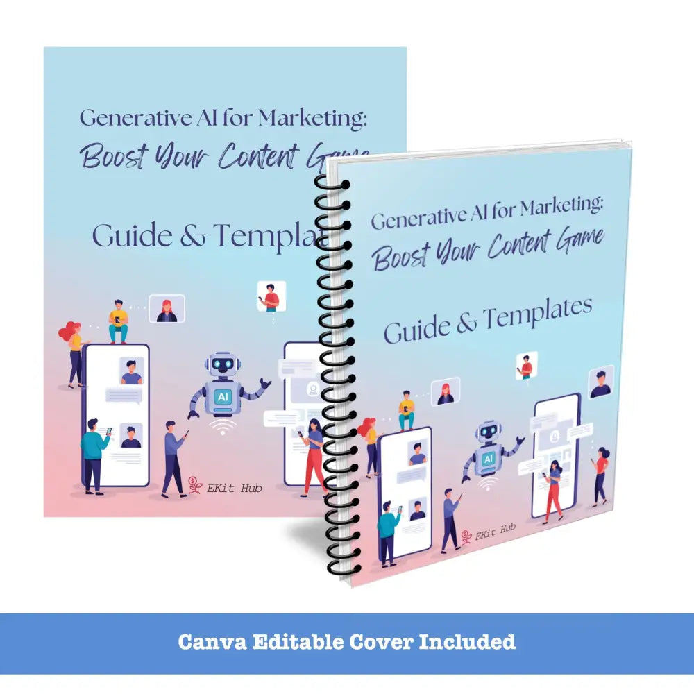 Generative AI for Marketing Guide + Templates Business Templates