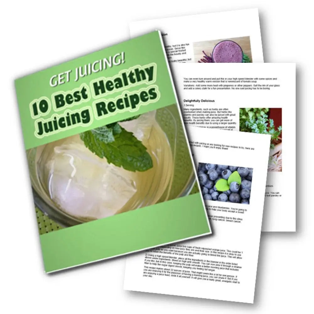 Get Juicing! 10 Best Healthy Juicing Recipes Plr Cookbook Reports